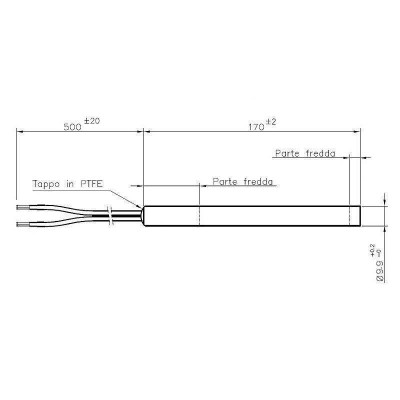 Запалка / Нагревател за пелетна камина, Дължина 170mm, 300W - Запалки / Нагреватели за пелетни камини