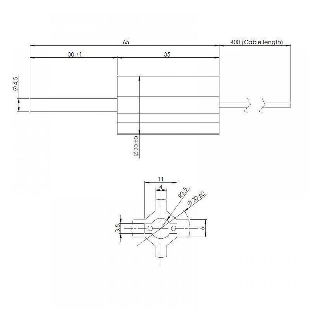 Нисковолтова запалка / нагревател за пелетна камина, Дължина 65mm, 95W, 24V | Запалки / Нагреватели | Части за пелетни камини |