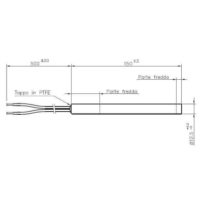 Запалка / Нагревател за пелетна камина, Дължина 150mm, 250W - Резервни Части