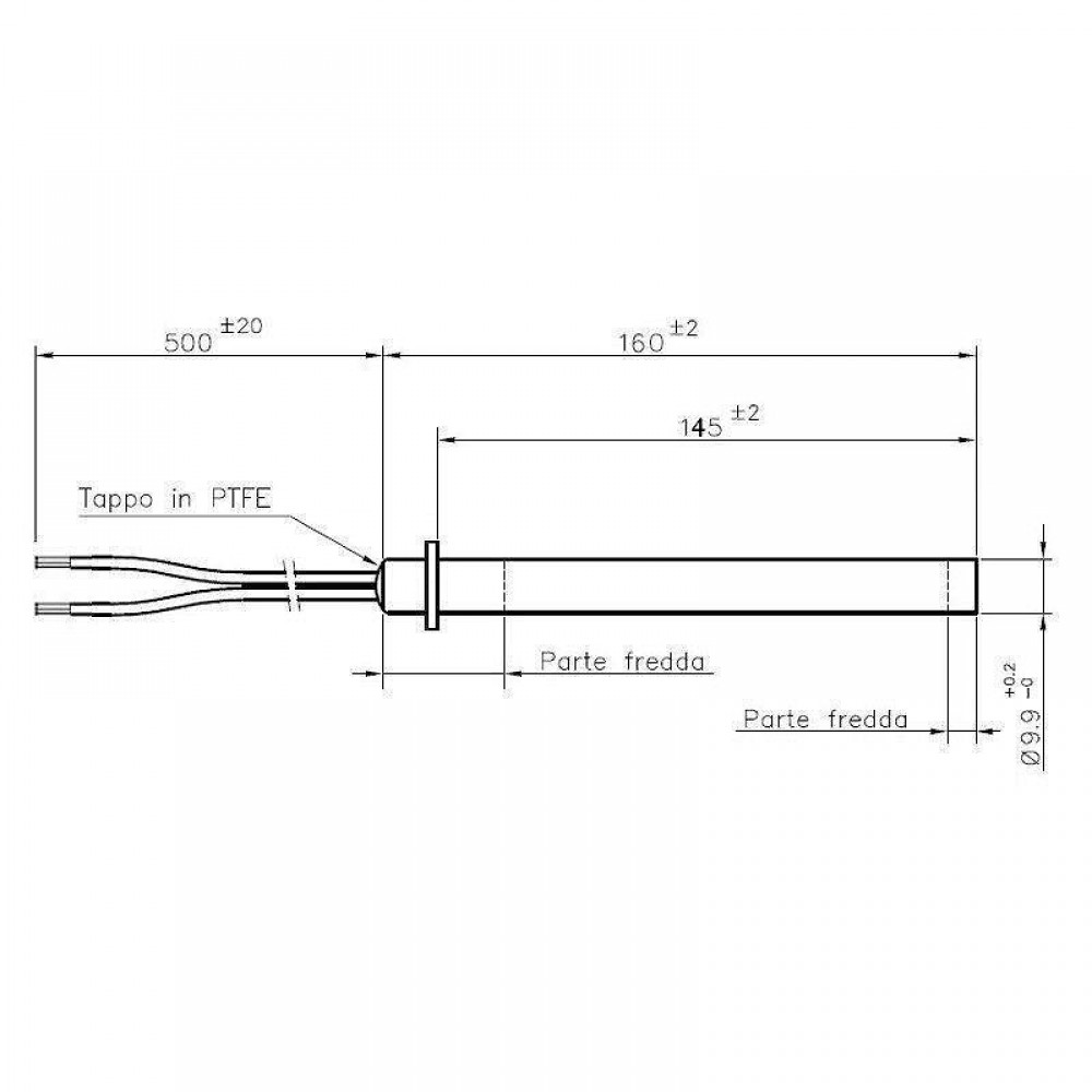 Запалка / Нагревател за пелетна камина, Дължина 160mm, 250W | Запалки / Нагреватели | Части за пелетни камини |