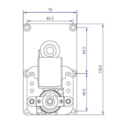 Мотор редуктор Mellor FB1167 3RPM за пелетна камина Clam, Ecoteck, Moretti Design, Ravelli и др. - Mellor