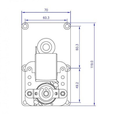 Мотор редуктор Mellor FB1137 4.75 RPM за пелетна камина Arce, Ecoteck, Emaflam, La Nordica, Ravelli и др. - Мотор-Редуктори за пелетни камини