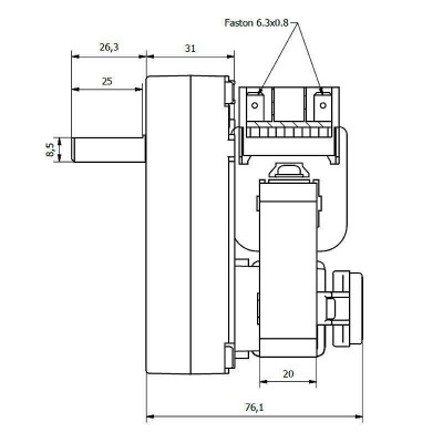 Мотор редуктор Kenta K9173007 1RPM за пелетна камина - Резервни Части