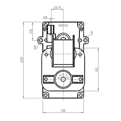 Мотор редуктор Kenta K9115068 2RPM за пелетни камини Edilkamin, Cadel, Nordica Extraflame, Eurofiamma и др. - Сравняване на продукти