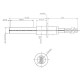 Керамична запалка / нагревател за пелетна камина, дължина 107mm, 260W | Запалки / Нагреватели | Части за пелетни камини |