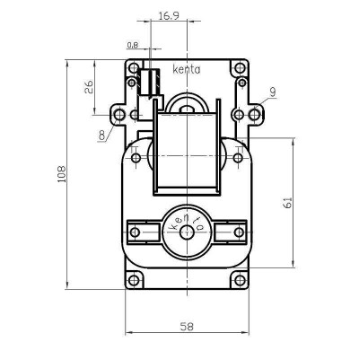 Мотор редуктор Kenta K9115005 1.5RPM за пелетна камина Deville и др. - Мотор-Редуктори за пелетни камини