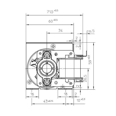 Тангенциален вентилатор EBM за пелетна камина La Nordica и др., Ø45mm, Дебит 106m³/h - Резервни части за пелетни камини