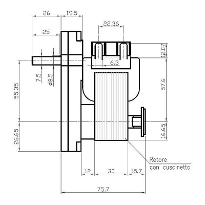 Мотор редуктор Kenta K9115062 2RPM за пелетна камина - Мотор-Редуктори за пелетни камини