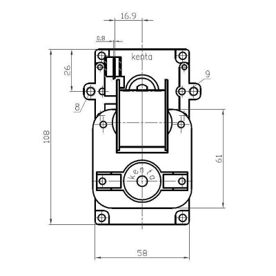 Мотор редуктор Kenta K9115101 2.5RPM за пелетна камина Clam и др. - Сравняване на продукти