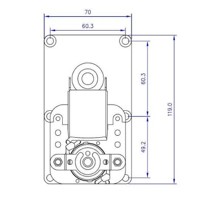 Мотор редуктор Mellor FB1268 1.5RPM за пелетна камина - Резервни Части