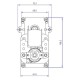 Мотор редуктор с кух вал Mellor KB1014 3RPM за пелетна камина Karmek One, Eurostek и др. | Мотор-Редуктори | Части за пелетни камини |