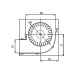 Тангенциален вентилатор за пелетна камина, Ø80mm, дебит 251-302m³/h | Вентилатори | Части за пелетни камини |