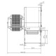 Центробежен вентилатор EBM за пелетна камина, Дебит 95m³/h | Вентилатори | Части за пелетни камини |