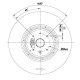 Центробежен вентилатор EBM за пелетна камина, дебит 195 m³/h | Вентилатори | Части за пелетни камини |