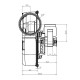 Вентилатор за димни газове за пелетна камина Fergas, дебит 132 m³/h | Вентилатори | Части за пелетни камини |