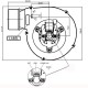 Вентилатор за димни газове за пелетна камина Fergas, Дебит 117 m³/h | Вентилатори | Части за пелетни камини |
