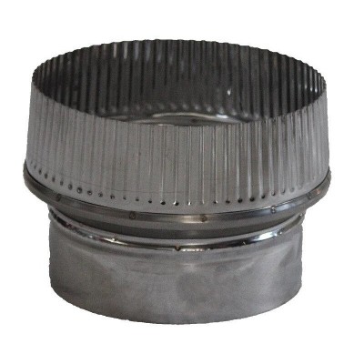 Увеличител/Намалител за димоотвод за пелетна камина, Размер Ф80-130 - Елементи за монтаж