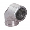 Двойно коляно за димоотвод 90°, Инокс AISI 304, Изолация Ф150-200