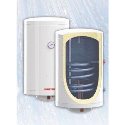 Комбиниран бойлер Sunsystem, Модел MB 120 V S1 2kW, Вертикален, Обем 120л, Една серпентина, Ляв - Бойлери Sunsystem