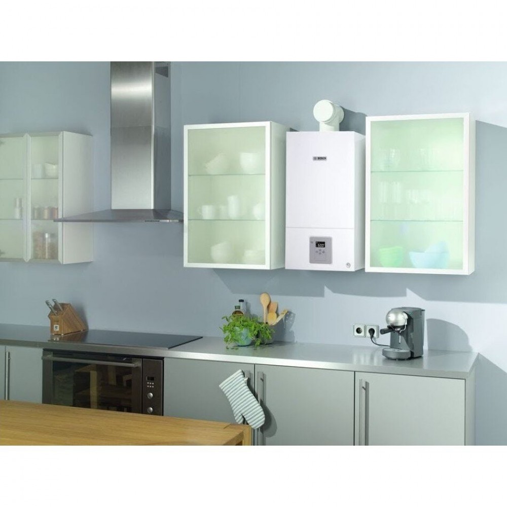 Газов кондензен котел Bosch Condens 2500W + Коминен комплект + Безжичен термостат | Газови котли Газов кондензен котел Bosch Condens 2500W + Коминен комплект + Безжичен термостат | Газови котли | |