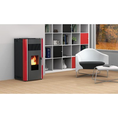 Пелетна камина  Alfa Plam Luca Red, 8kW - Пелетни камини