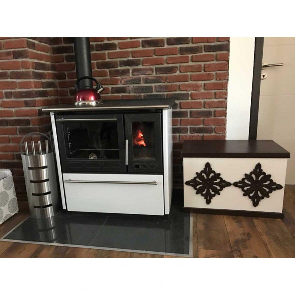 Готварска печка на дърва Пламен 850 Glas Н, 8kW | Камини на дърва с фурна | Камини на дърва |