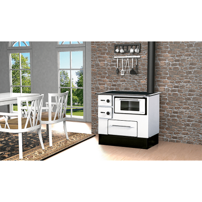 Готварска печка на дърва Alfa Plam Regular 46 White Left, 5kW - Сравняване на продукти