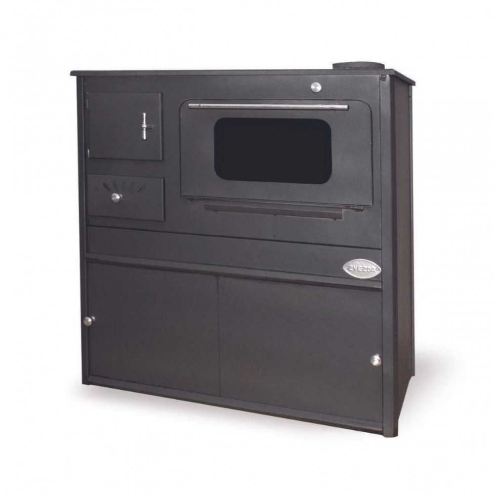 Готварска печка на дърва Звезда Класик ЧП, 5.7kW | Готварски печки на дърва |  |