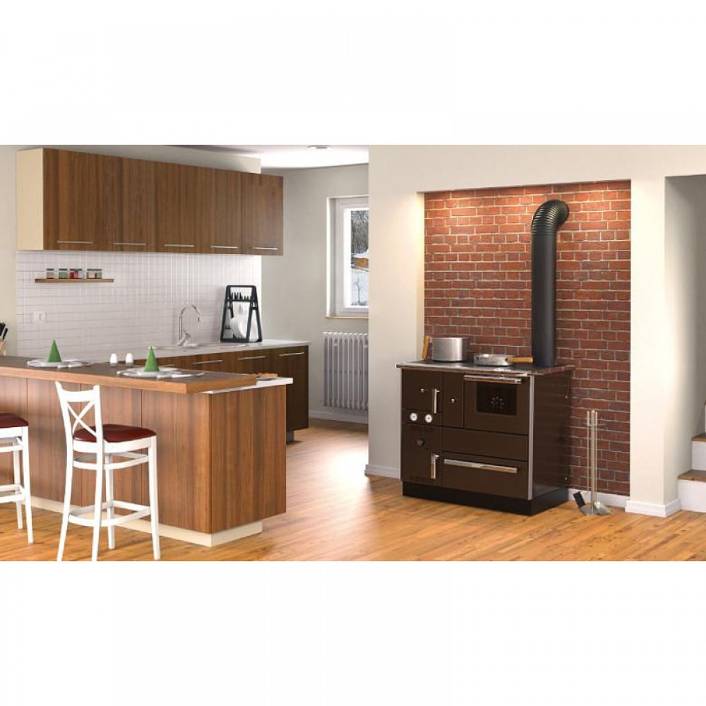 Готварска печка на дърва с водна риза Alfa Plam Alfa Term 27 Brown, 27.56kW | Готварски печки на дърва Готварска печка на дърва с водна риза Alfa Plam Alfa Term 27 Brown, 27.56kW | Готварски печки на дърва | |