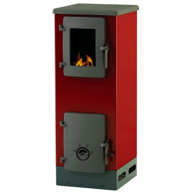 Камина на дърва Alfa Plam Vulkan S, Червена, 4kW - Сравняване на продукти
