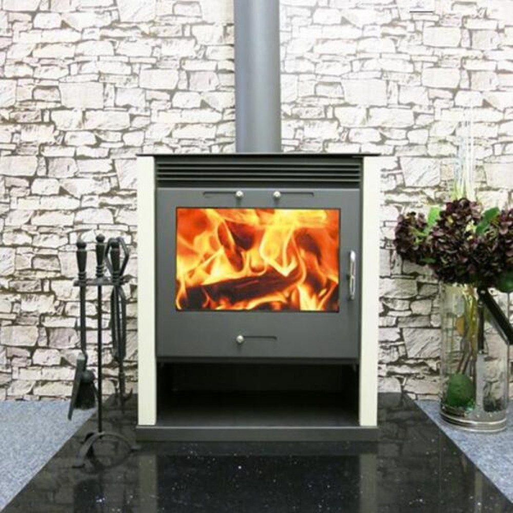 Камина с водна риза Виктория 05 Рубин BO, слонова кост, 13kW | Камини с водна риза | Камини на дърва |