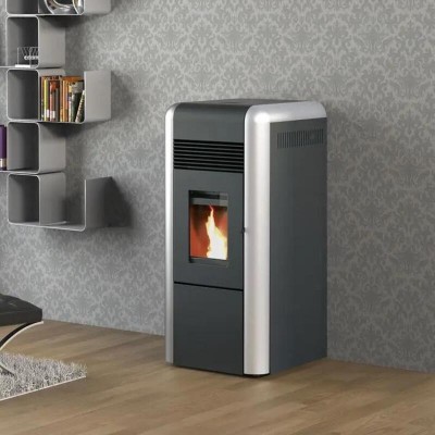 Пелетна камина с водна риза Alfa Plam Dino, сребриста, 17kW - Сравняване на продукти