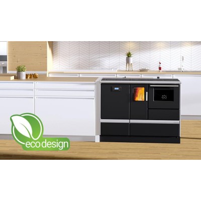 Готварска печка на пелети Alfa Plam Alfa Term 20, антрацит, 20kW - Готварски печки на пелети