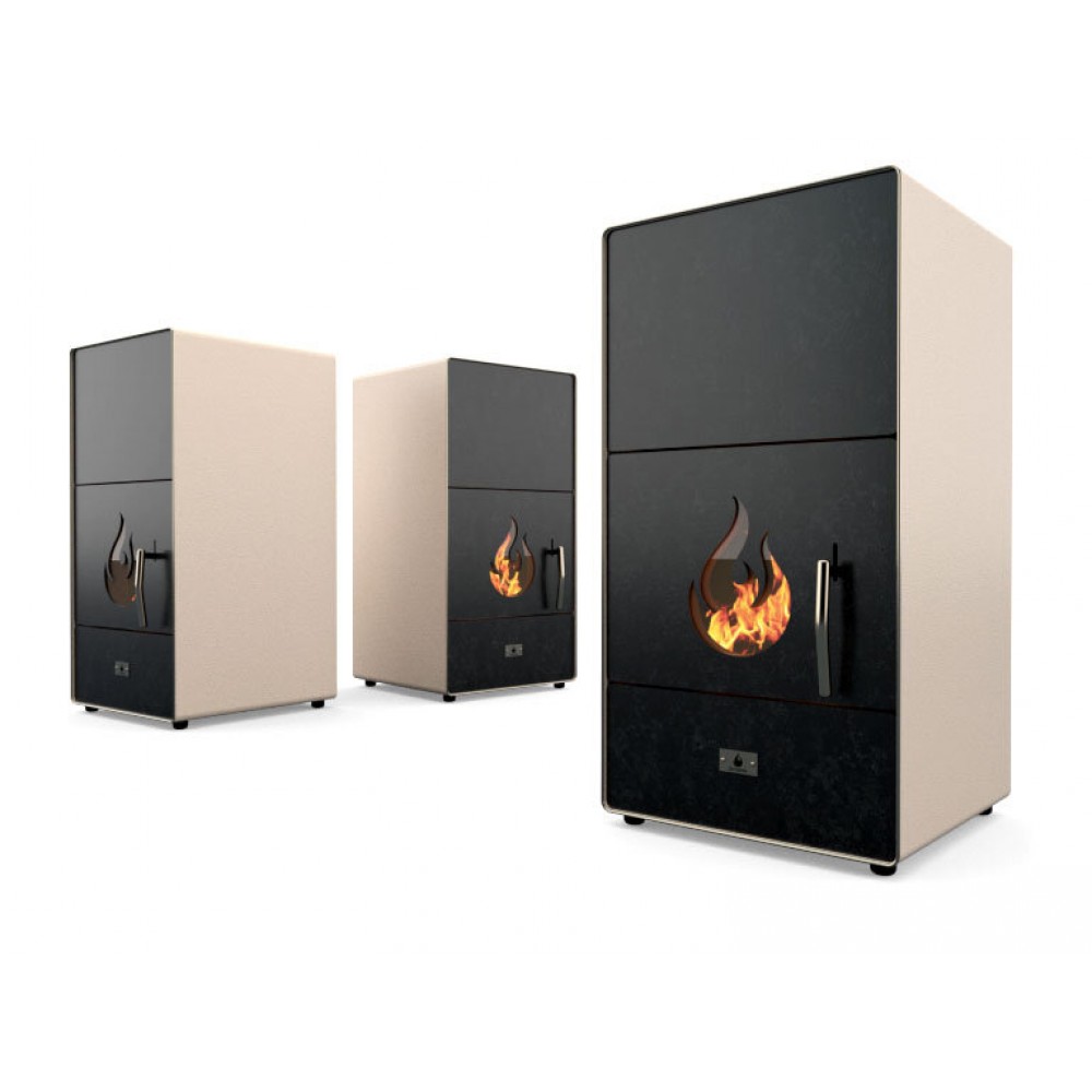 Пелетна камина с водна риза Eco Spar Nova Ivory, 30kW | Пелетни камини с водна риза | Пелетни камини |
