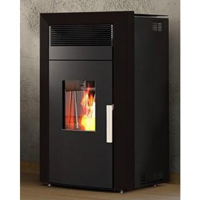 Пелетна камина с водна риза Alfa Plam Commo 12 Black, 12kW - Пелетни камини с водна риза