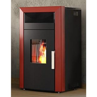 Пелетна камина с водна риза Alfa Plam Commo 12, Червена, 12kW - Сравняване на продукти