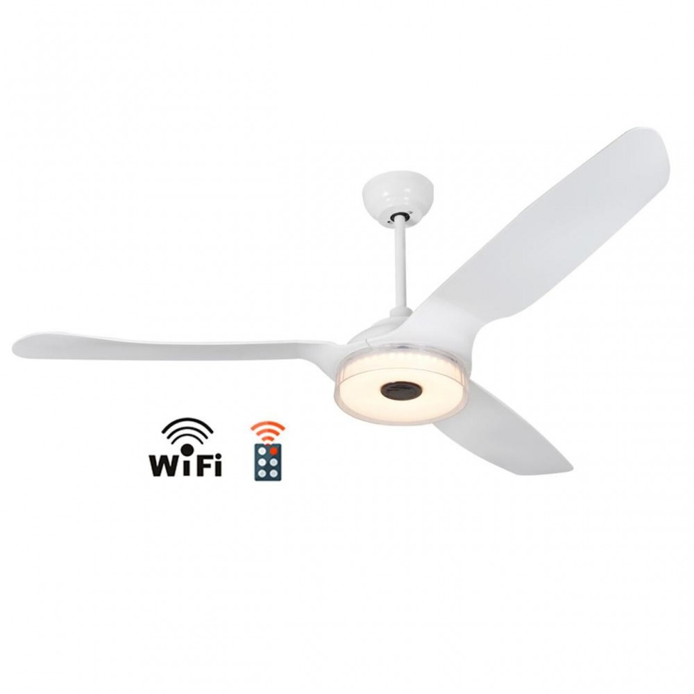 Таванен вентилатор с дистанционно управление и Wi-Fi Telemax CES603FL, Бял | Таванни Вентилатори | Вентилатори |