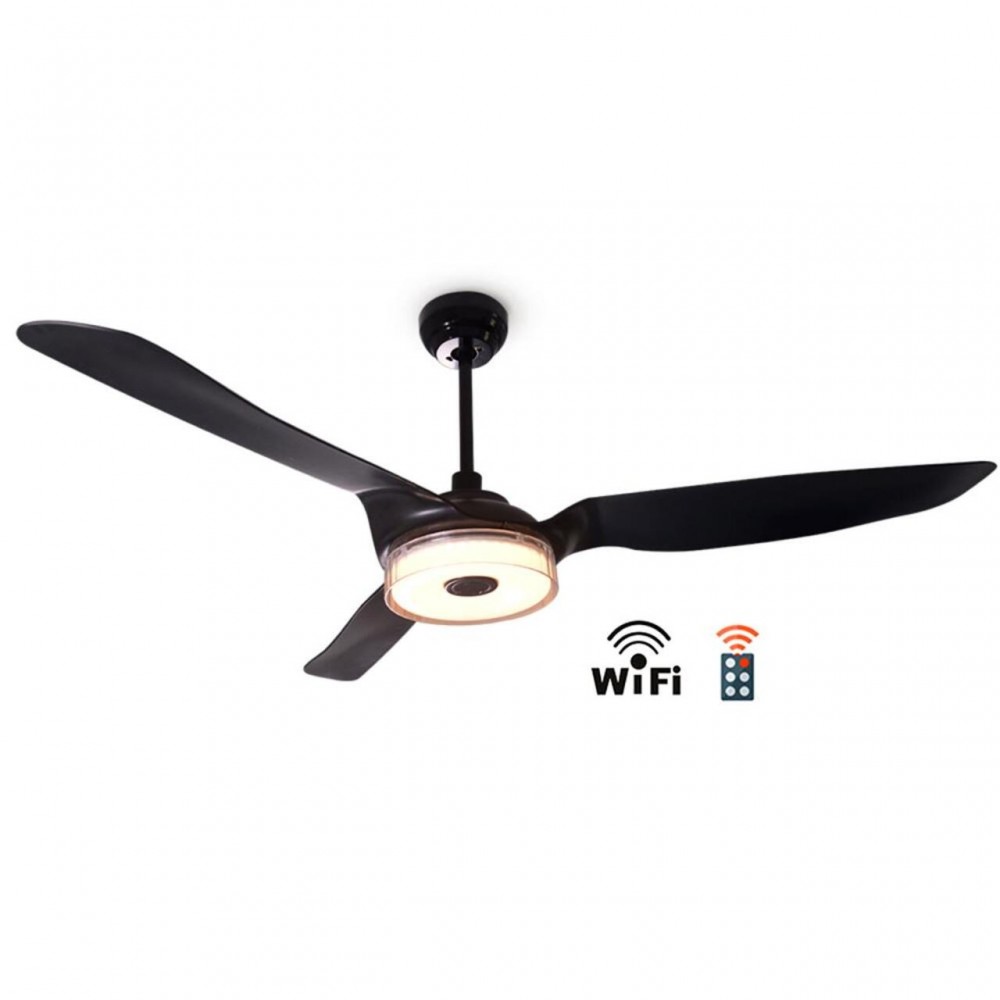 Таванен вентилатор с дистанционно управление и Wi-Fi Telemax CES603FL, Черен | Таванни Вентилатори | Вентилатори |