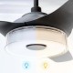 Таванен вентилатор с дистанционно управление и Wi-Fi Telemax CES603FL, Бял | Таванни Вентилатори | Вентилатори |