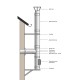 Комплект комин от неръждаема стомана с изолация, Ф180 (вътрешен размер), 3.7m-11.7m | Комплекти димоотводи | Комплекти |
