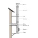 Комплект комин от неръждаема стомана с изолация, Ф200 (вътрешен размер), 3.7m-11.7m | Комплекти димоотводи | Комплекти |