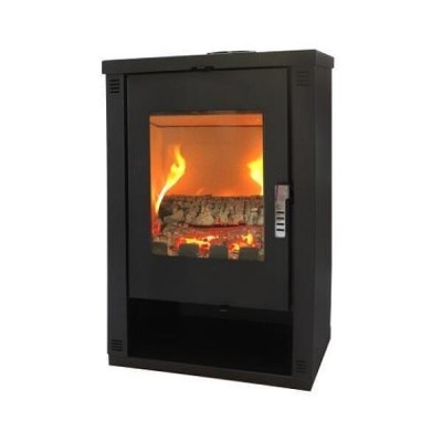 Камина на дърва Версо Lheia черна, 7.5 kW - Камини Версо