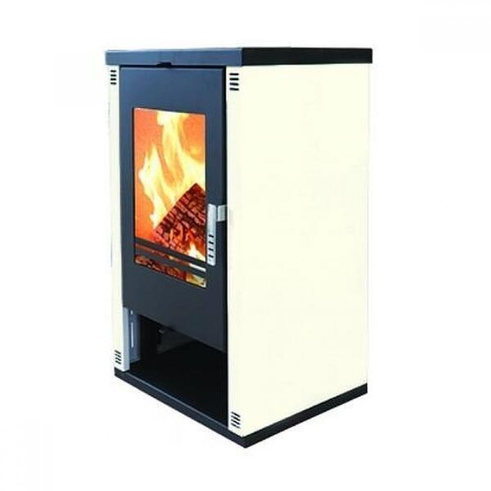 Камина на дърва Версо Lheia Слонова кост, 7.5 kW | Сухи камини | Камини на дърва |