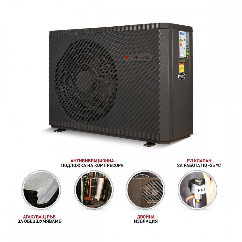 Инверторна термопомпа въздух-вода PellasX, PX Premium Air 12.5kW | Термопомпи |  |