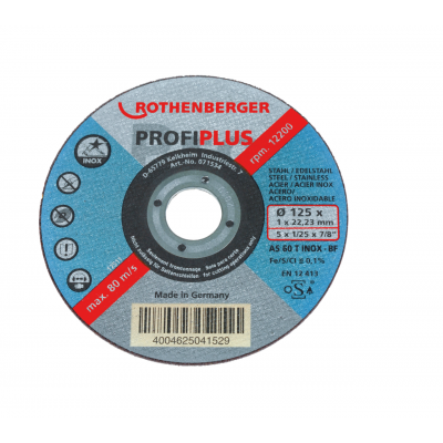Режещ диск Rothenberger INOX PROFI Plus, 115 x 1, 10 броя - Консумативи за шлайфащи машини