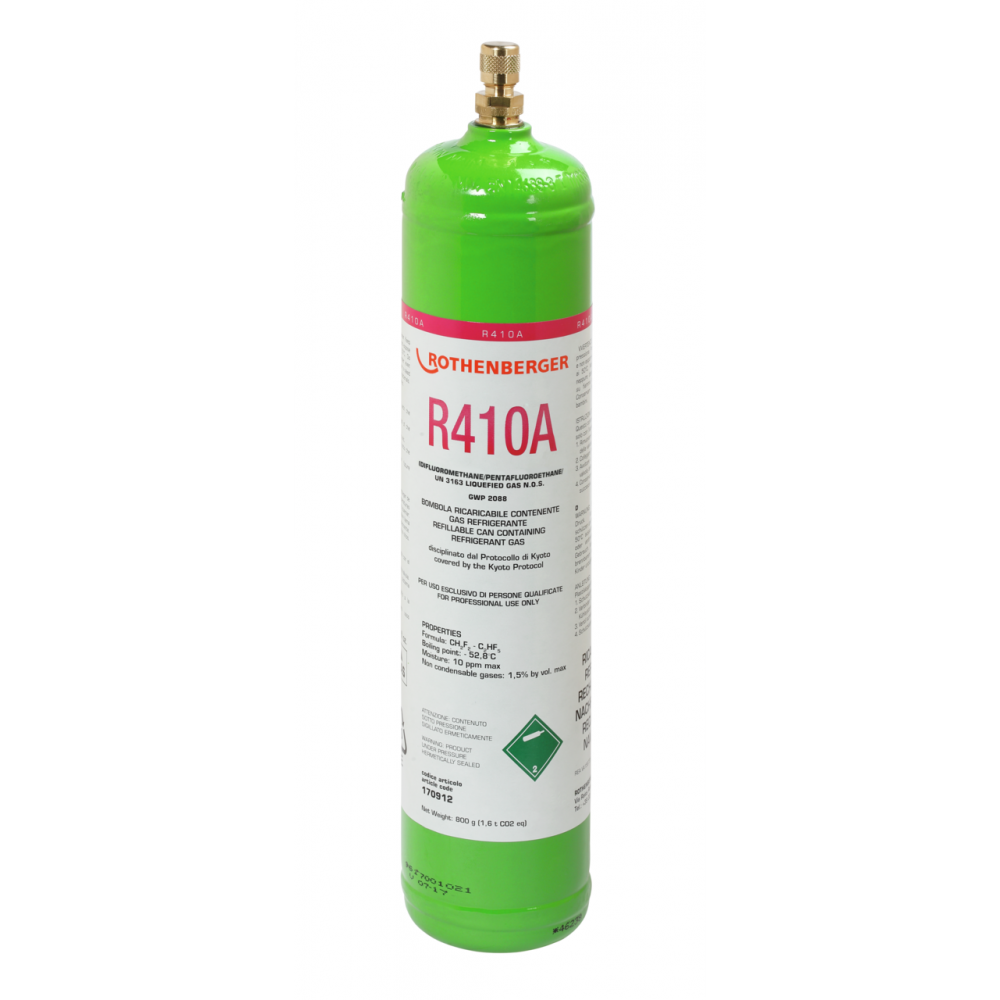 Хладилен агент R410A Rothenberger, 1л, 40bar стомана бутилка | Хладилна и Климатична Техника | Инструменти |
