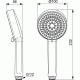 IDEALRAIN ALU+ 2-функционален ръчен душ Ø100 mm