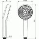 IDEALRAIN ALU+ 2-функционален ръчен душ Ø100 mm