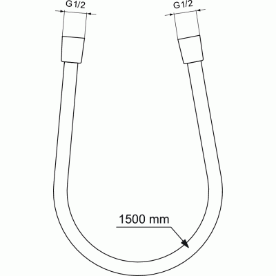 Idealflex шлаух, 150 см - Душове за баня