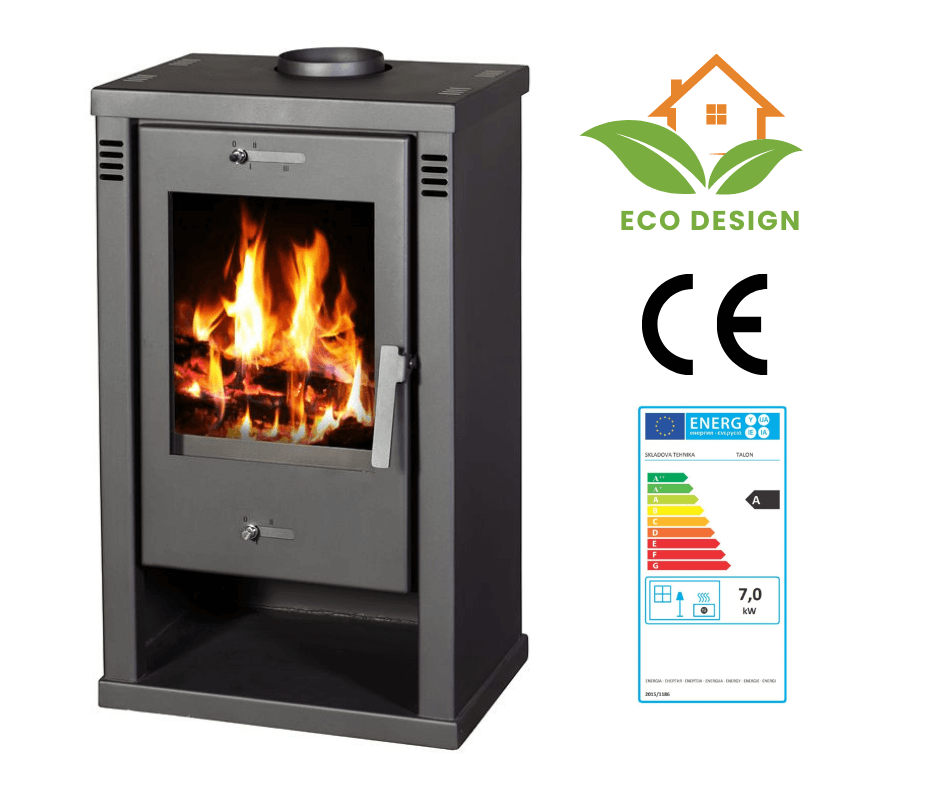 Dry wood fireplace